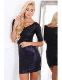 Rochie cu model mov G5313 - Magazin online - Boutique